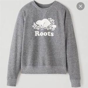 Roots gray pepper crew neck